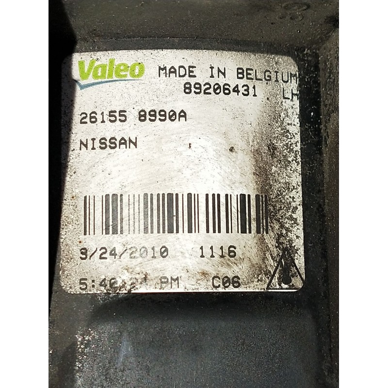 Recambio de faro antiniebla izquierdo para nissan qashqai i (j10, nj10) 1.5 dci referencia OEM IAM 89206431 261558990A 2007