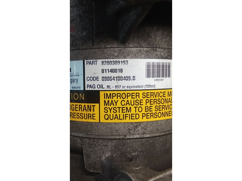 Recambio de compresor aire acondicionado para renault scénic ii (jm0/1_) 1.9 dci (jm0g, jm12, jm1g, jm2c) referencia OEM IAM 820