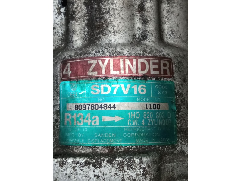 Recambio de compresor aire acondicionado para seat ibiza ii (6k1) 1.9 tdi referencia OEM IAM 1h0820803d 1100 