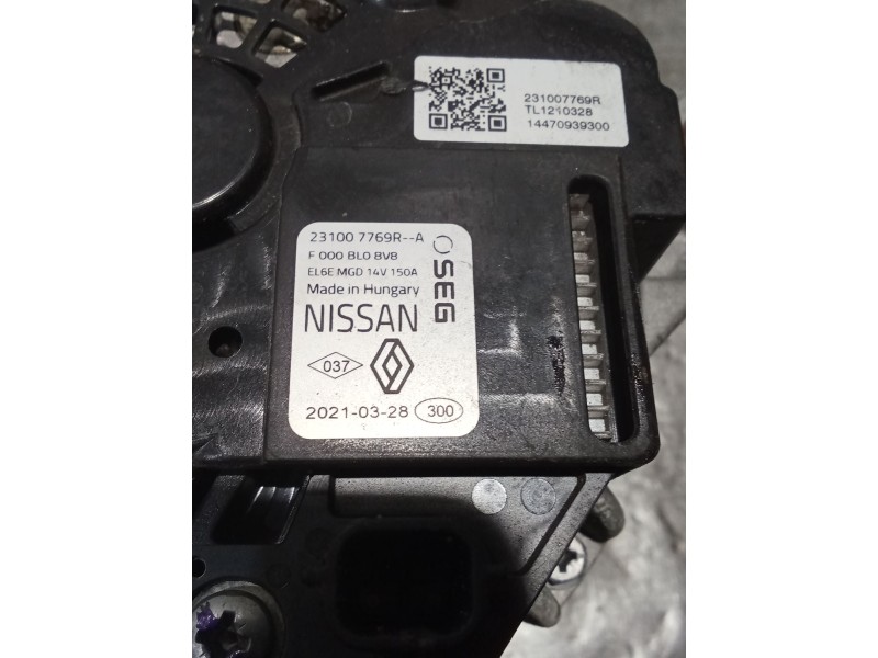 Recambio de alternador para renault clio v referencia OEM IAM 231007769R  19