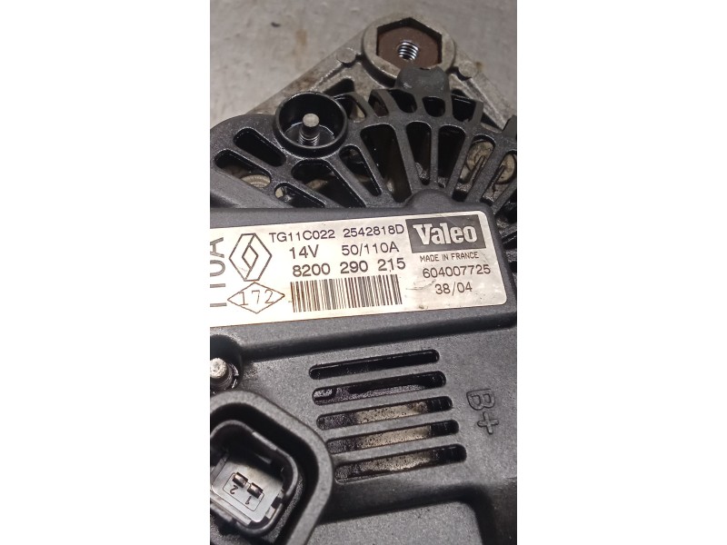 Recambio de alternador para renault scénic ii (jm0/1_) 1.9 dci (jm0g, jm12, jm1g, jm2c) referencia OEM IAM 8200290215 110A 03
