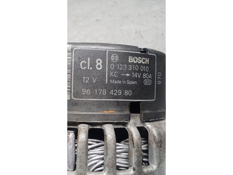 Recambio de alternador para citroën xsara (n1) 1.9 d referencia OEM IAM 9617842980 0123310010 80A