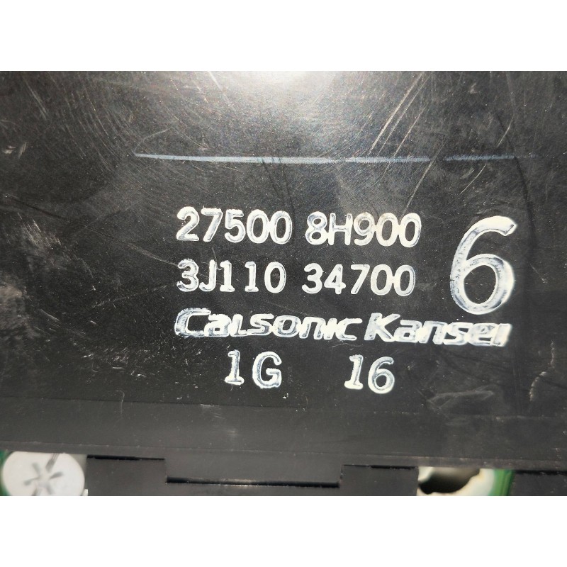 Recambio de mando calefaccion / aire acondicionado para nissan x-trail (t30) 2.0 16v cat referencia OEM IAM 275008H900 3J1103470