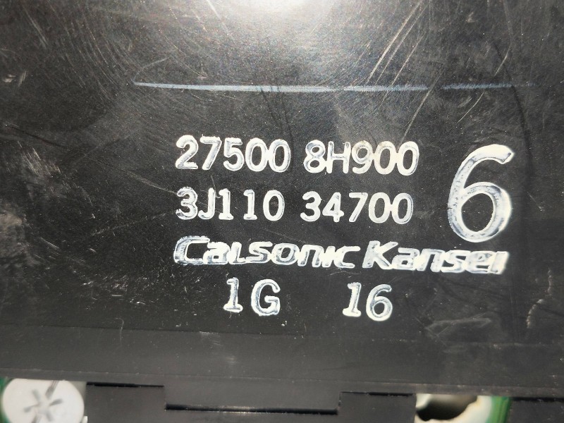 Recambio de mando calefaccion / aire acondicionado para nissan x-trail (t30) 2.0 16v cat referencia OEM IAM 275008H900 3J1103470