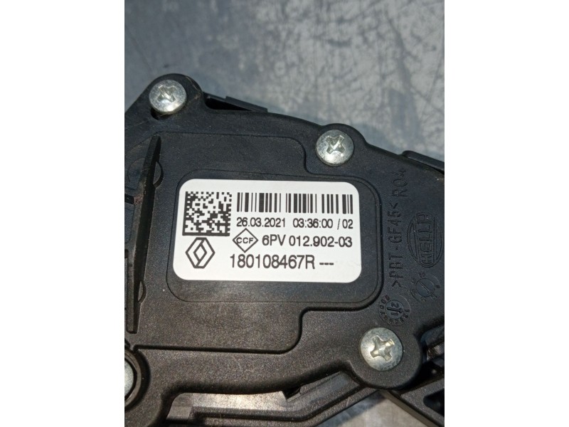 Recambio de potenciometro pedal para renault clio v referencia OEM IAM 180108467R 6PV01290203 2019
