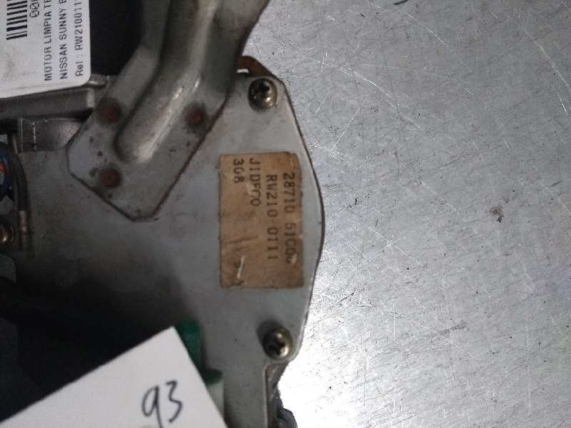 Recambio de motor limpia trasero para nissan sunny berlina (n14) 1.6 16v cat referencia OEM IAM RW2100111 2871051C00 