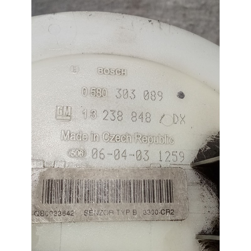 Recambio de bomba combustible para opel astra h gtc (a04) 1.9 cdti (l08) referencia OEM IAM 13238848 0580303089 04
