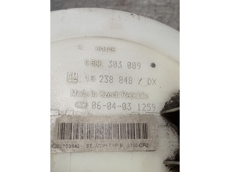 Recambio de bomba combustible para opel astra h gtc (a04) 1.9 cdti (l08) referencia OEM IAM 13238848 0580303089 04