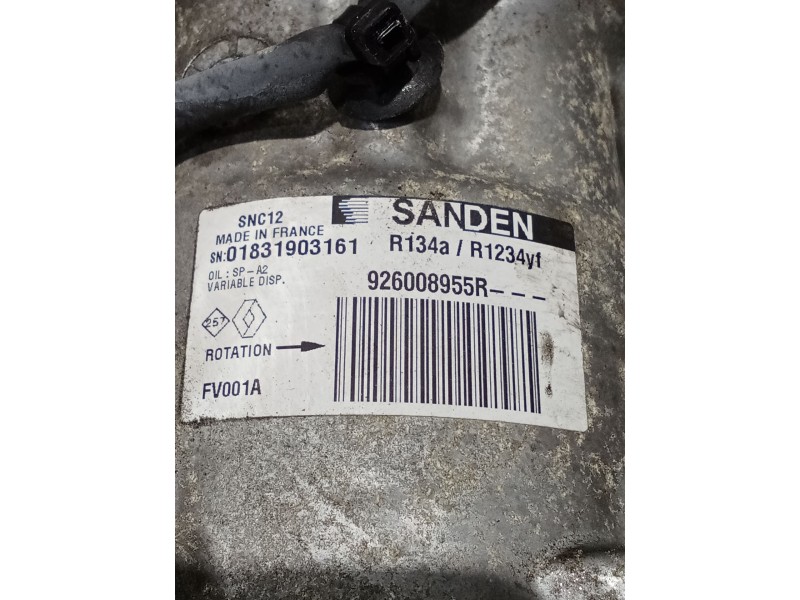 Recambio de compresor aire acondicionado para renault clio v referencia OEM IAM 926008955R 01831903161 19