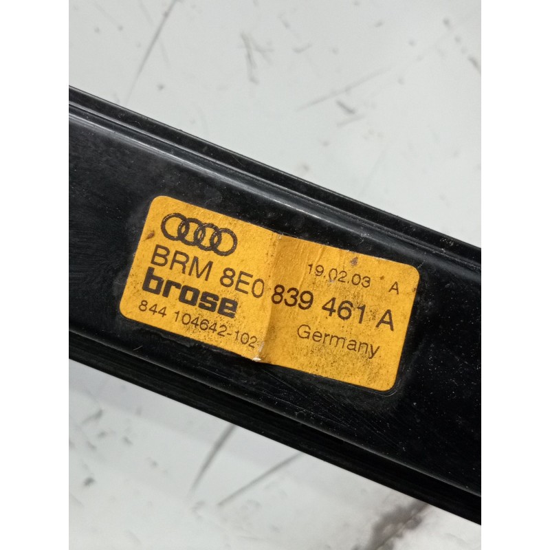 Recambio de elevalunas trasero izquierdo para audi a4 b6 (8e2) 2.5 tdi referencia OEM IAM 8E0839461A 844104642102 2001 4P