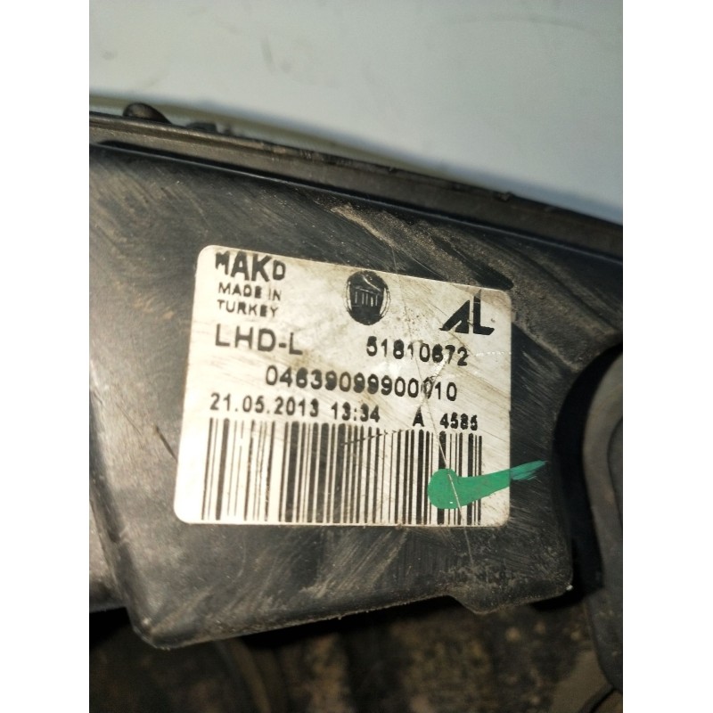 Recambio de faro izquierdo para fiat doblo cargo (263_) 1.3 d multijet referencia OEM IAM 0439099900010 51810672 2010