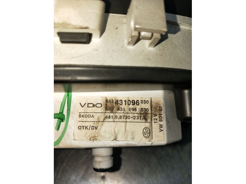 Recambio de cuadro instrumentos para skoda felicia i (6u1) 1.3 referencia OEM IAM 44198730231 443431096030 1994