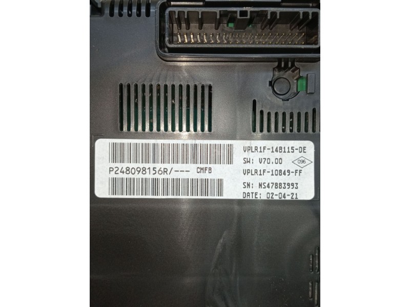 Recambio de cuadro instrumentos para renault clio v referencia OEM IAM P248098156R NS47883993 DIGITAL 2019