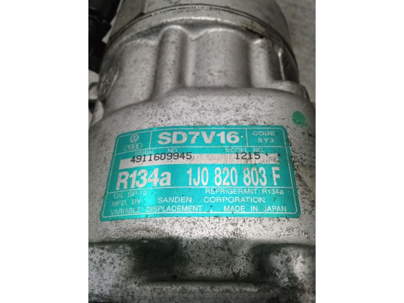Recambio de compresor aire acondicionado para seat leon (1m1) 1.6 referencia OEM IAM 1J820803F 4911609945 1215