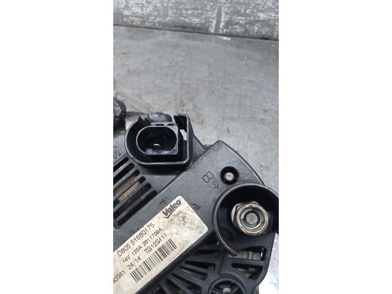 Recambio de alternador para fiat 500 l (330) referencia OEM IAM D80551880175 120A 12