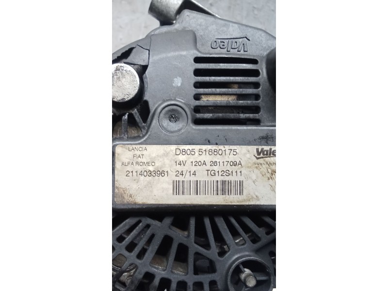 Recambio de alternador para fiat 500 l (330) referencia OEM IAM D80551880175 120A 12