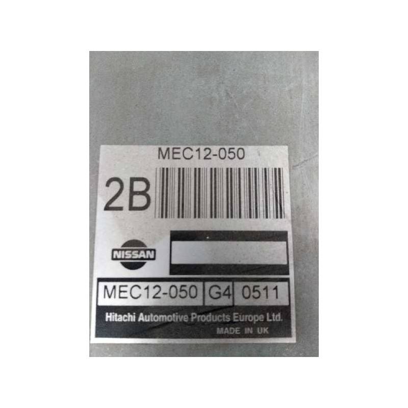 Recambio de centralita motor uce para nissan primera berlina (p11) 2.0 16v cat referencia OEM IAM MEC12050 2B 