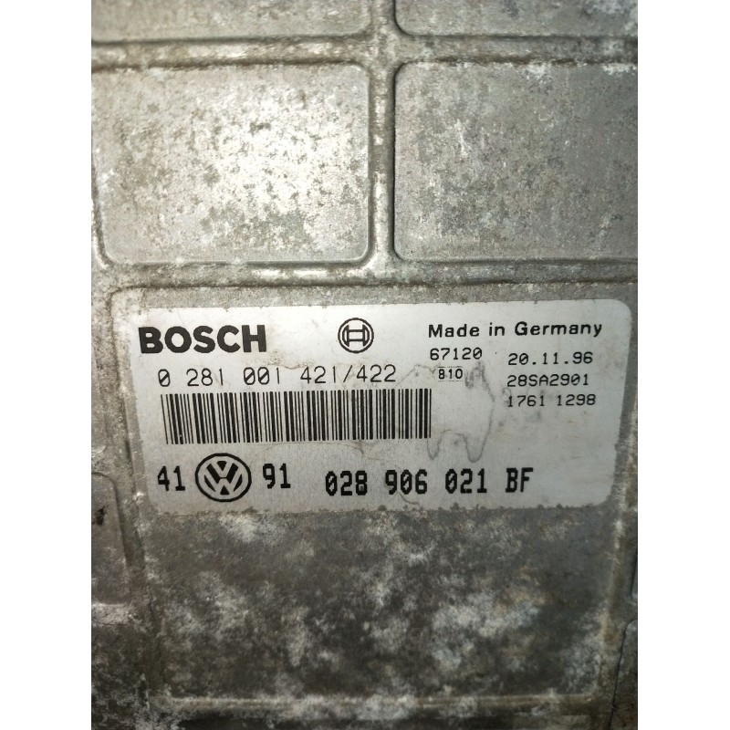 Recambio de centralita motor uce para volkswagen golf iii (1h1) 1.9 tdi referencia OEM IAM 0281001421422 028906021BF 28SA2901 17