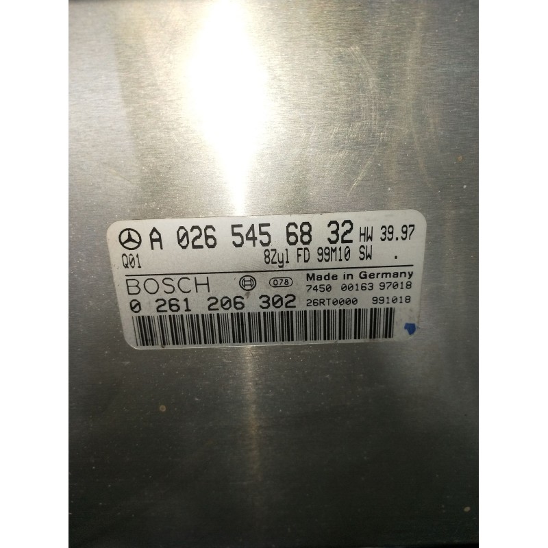 Recambio de centralita motor uce para mercedes-benz clase s (w220) berlina 500 (220.075) referencia OEM IAM 0261206302 A02654568