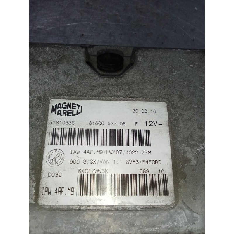 Recambio de centralita motor uce para fiat seicento / 600 (187_) 1.1 (187axb, 187axb1a, 187axc1a02) referencia OEM IAM 616006270