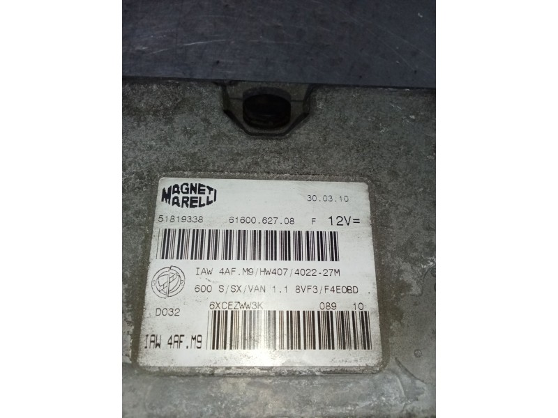 Recambio de centralita motor uce para fiat seicento / 600 (187_) 1.1 (187axb, 187axb1a, 187axc1a02) referencia OEM IAM 616006270