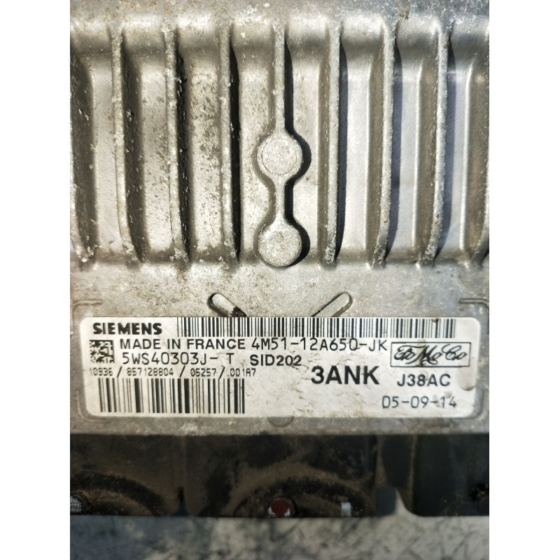 Recambio de centralita motor uce para ford focus c-max (dm2) 1.8 tdci referencia OEM IAM 4M5112A650JK 5WS40303JT 857128804 2003 