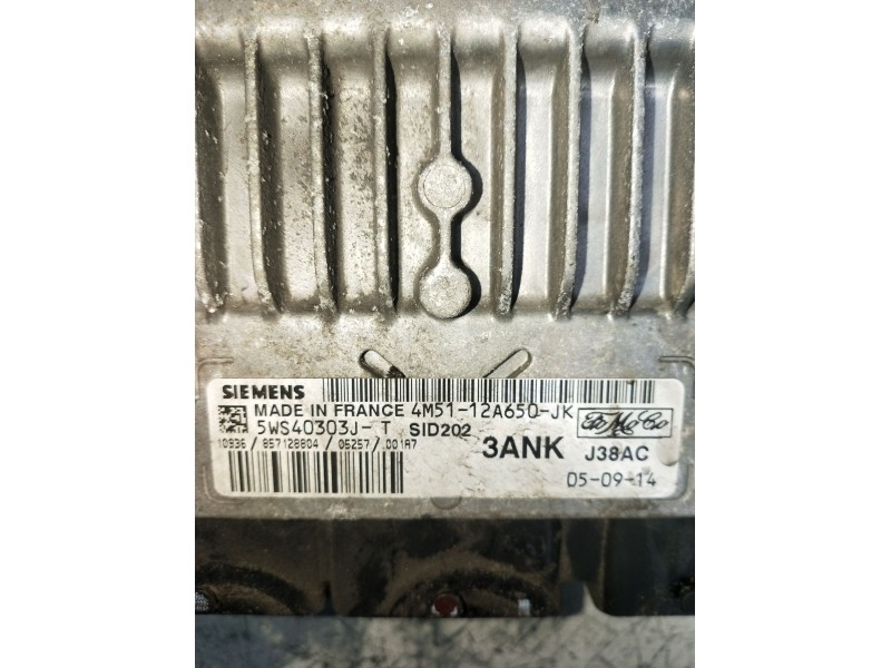 Recambio de centralita motor uce para ford focus c-max (dm2) 1.8 tdci referencia OEM IAM 4M5112A650JK 5WS40303JT 857128804 2003 