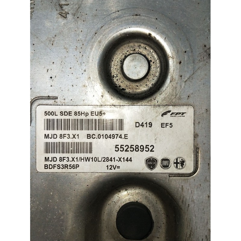 Recambio de centralita motor uce para fiat 500 l (330) referencia OEM IAM 55258952 BC0104974E MJD8F3X1 BDFS3R56P 2012