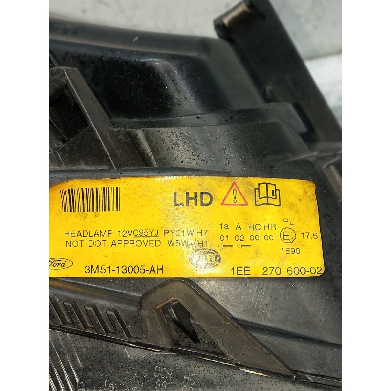 Recambio de faro derecho para ford focus c-max (dm2) 1.8 tdci referencia OEM IAM 3M5113005AH 1EE27060002 2003