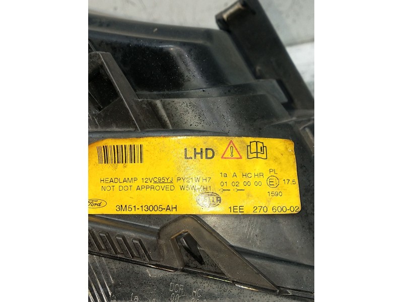 Recambio de faro derecho para ford focus c-max (dm2) 1.8 tdci referencia OEM IAM 3M5113005AH 1EE27060002 2003