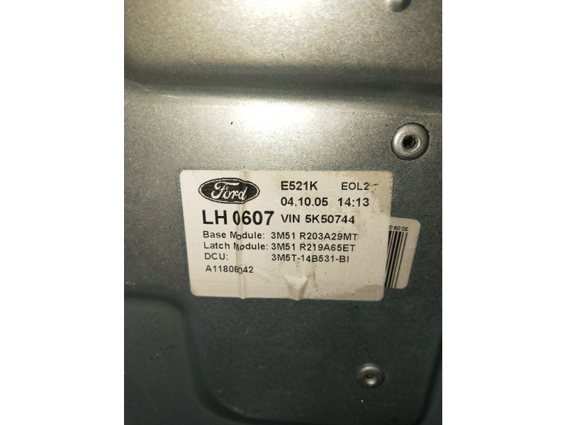 Recambio de elevalunas delantero izquierdo para ford focus c-max (dm2) 1.8 tdci referencia OEM IAM 5K50744 3M51R203A29MT 3M51R21