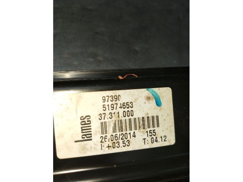 Recambio de elevalunas delantero derecho para fiat 500 l (330) referencia OEM IAM 51974653 5P 2012