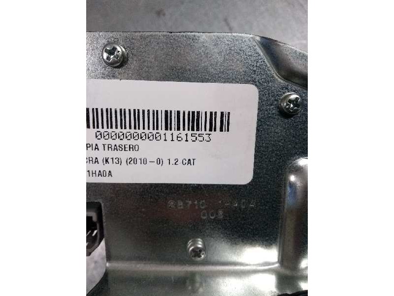 Recambio de motor limpia trasero para nissan micra (k13) 1.2 cat referencia OEM IAM 287101HA0A  