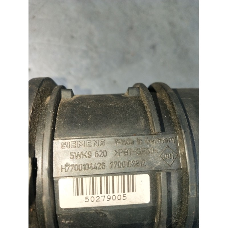 Recambio de caudalimetro para renault scénic ii (jm0/1_) 1.9 dci (jm0g, jm12, jm1g, jm2c) referencia OEM IAM 5WK9620 H7700104426