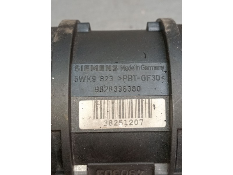 Recambio de caudalimetro para peugeot 206 sw (2e/k) 2.0 hdi referencia OEM IAM 5WK9823 9628336380 2002