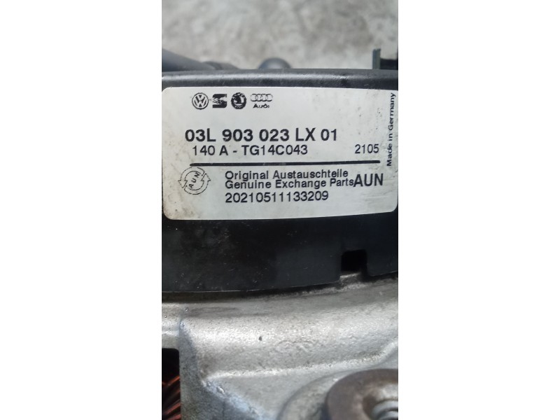 Recambio de alternador para volkswagen caddy iv furgoneta/monovolumen (saa, sah) 2.0 tdi referencia OEM IAM 03L903023LX  15