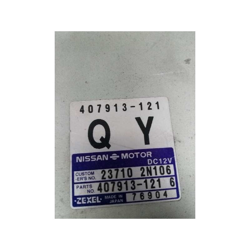 Recambio de centralita motor uce para nissan almera (n15) 2.0 diesel referencia OEM IAM 237102N106 407913121 QY
