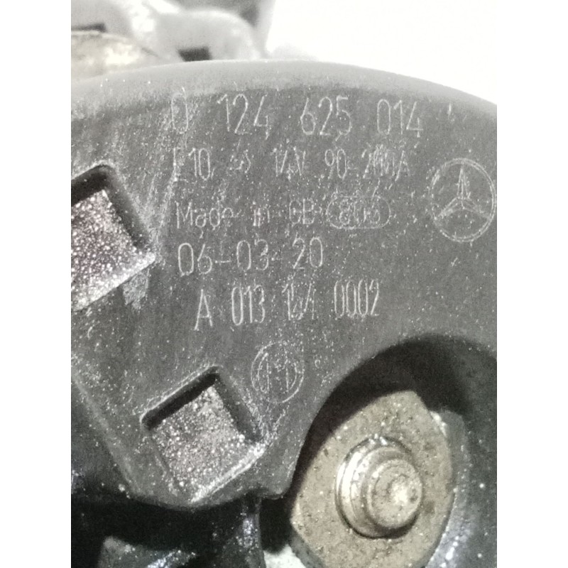 Recambio de alternador para mercedes-benz clase c coupé (cl203) c 220 cdi (203.708) referencia OEM IAM 0124625014 A0131540002 07