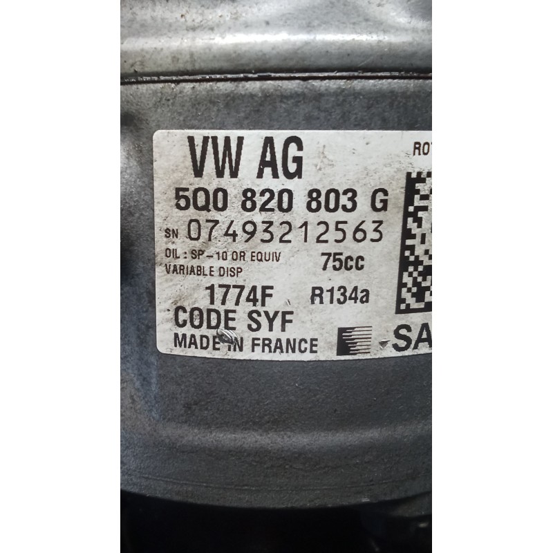 Recambio de compresor aire acondicionado para volkswagen caddy iv furgoneta/monovolumen (saa, sah) 2.0 tdi referencia OEM IAM 5Q