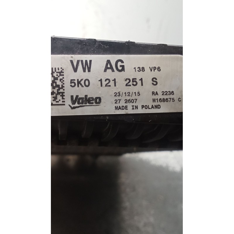 Recambio de radiador agua para volkswagen caddy iv furgoneta/monovolumen (saa, sah) 2.0 tdi referencia OEM IAM 5K0121251S  15