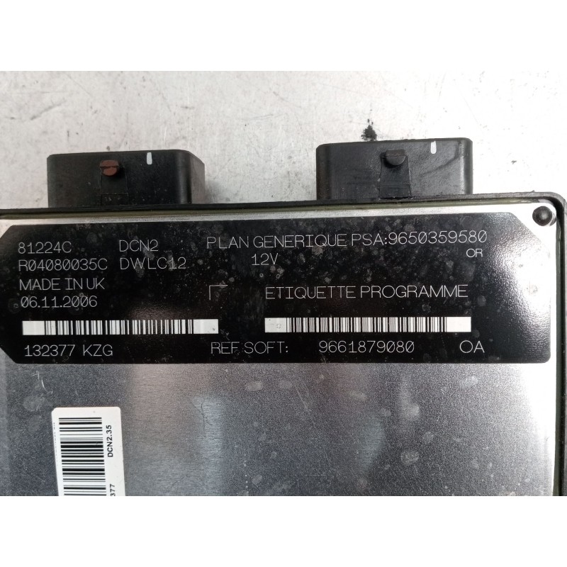 Recambio de centralita motor uce para citroën berlingo / berlingo first furgoneta/monovolumen (m_) 1.9 d 70 (mbwjz, mcwjz) refer