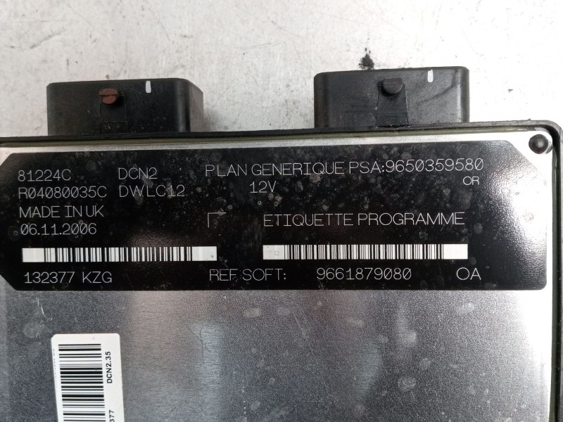 Recambio de centralita motor uce para citroën berlingo / berlingo first furgoneta/monovolumen (m_) 1.9 d 70 (mbwjz, mcwjz) refer