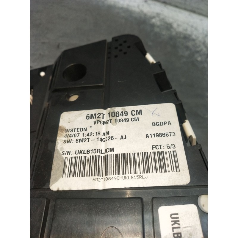 Recambio de cuadro instrumentos para ford mondeo iv (ba7) 2.0 tdci referencia OEM IAM 6M2T10849CM 6M2T14C026AJ 2005