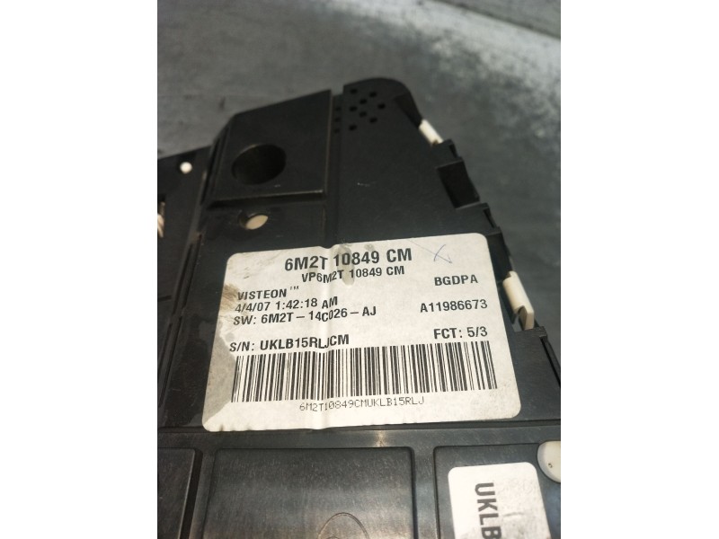 Recambio de cuadro instrumentos para ford mondeo iv (ba7) 2.0 tdci referencia OEM IAM 6M2T10849CM 6M2T14C026AJ 2005