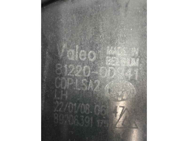 Recambio de faro antiniebla izquierdo para toyota auris luna referencia OEM IAM 89210657 812200D041 