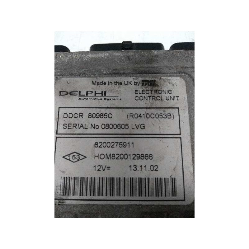 Recambio de centralita motor uce para nissan almera (n16/e) 1.5 dci turbodiesel cat referencia OEM IAM R0410C053B 80985C 8200275