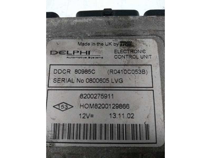 Recambio de centralita motor uce para nissan almera (n16/e) 1.5 dci turbodiesel cat referencia OEM IAM R0410C053B 80985C 8200275