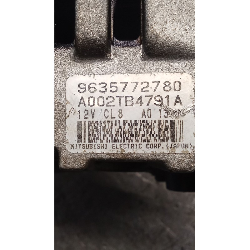 Recambio de alternador para peugeot 206 hatchback (2a/c) 1.6 i referencia OEM IAM 9635772780  98