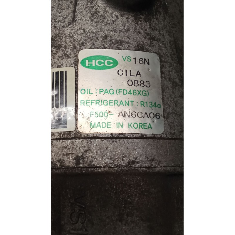 Recambio de compresor aire acondicionado para kia cee´d hatchback (ed) 1.6 crdi 115 referencia OEM IAM AN6CA06  06