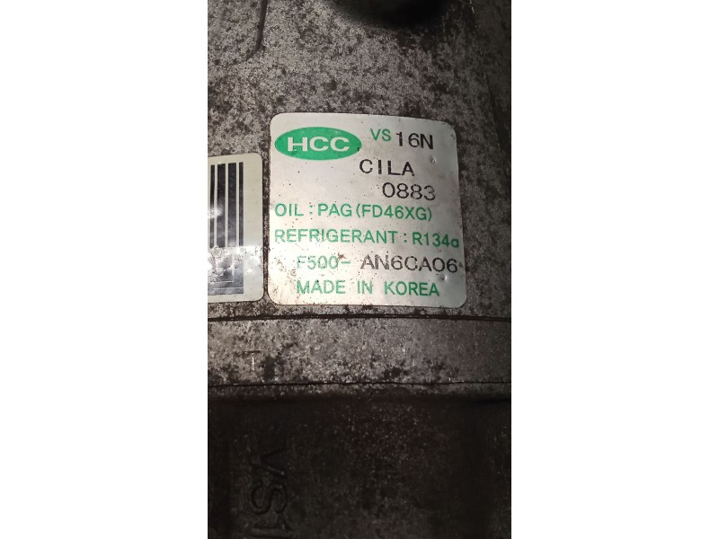 Recambio de compresor aire acondicionado para kia cee´d hatchback (ed) 1.6 crdi 115 referencia OEM IAM AN6CA06  06
